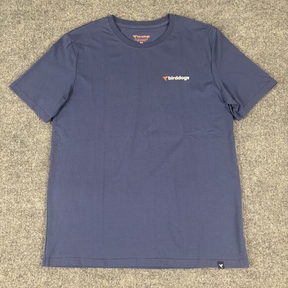 Birddogs Short Sleeve T Shirt Size Medium Blue Cotton Spandex - Picture 1 of 6